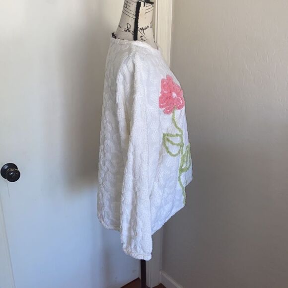 Vintage Floral Print Pullover Sweater - Picture 2 of 11